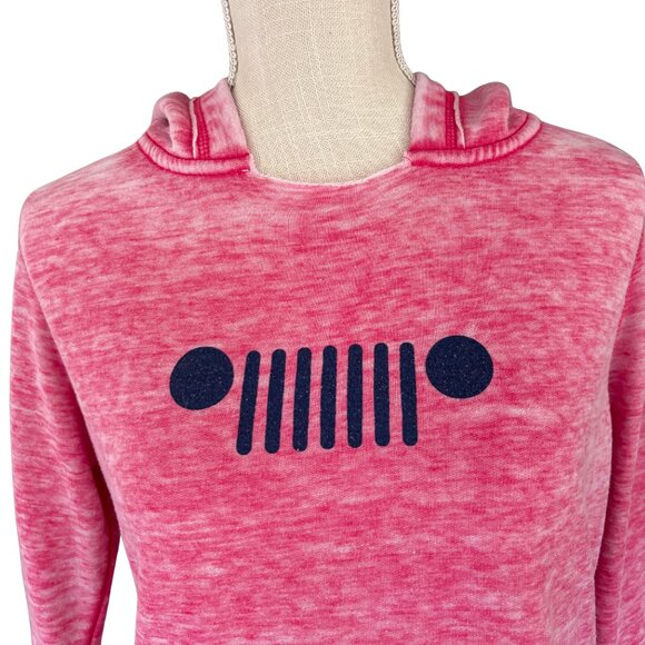 Jeep Hoodie JEDCo Pink Heather Beach Graphic Sweatshirt L - Picture 3 of 11
